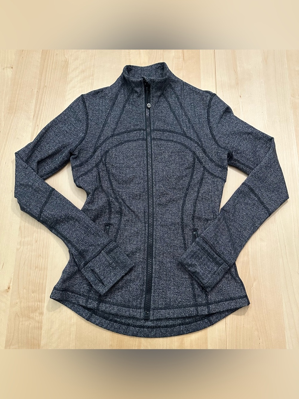 lululemon athletica Women's Dark Heather Charcoal Full-Zip athletic jacket
